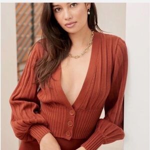 Wilfred Plunge Front Cardigan